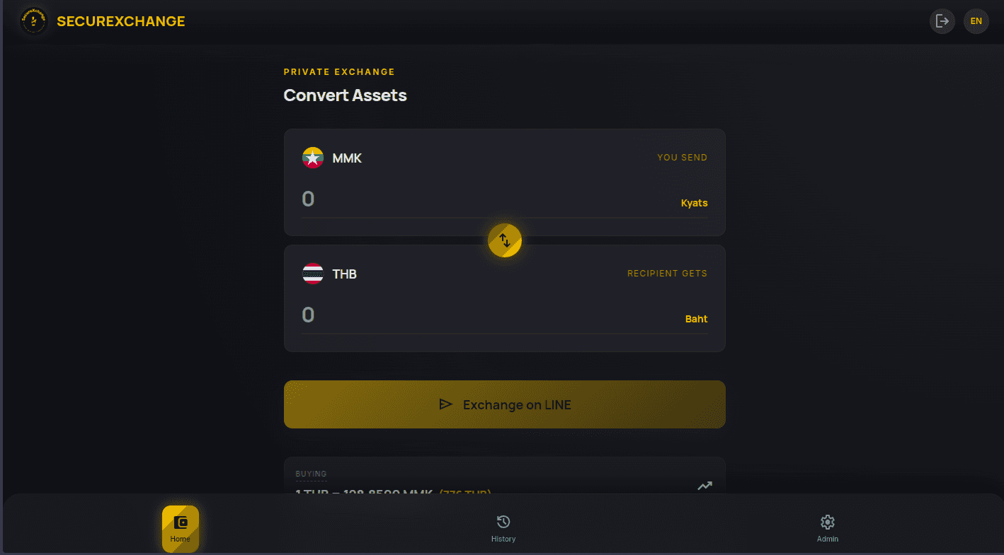 SecureXchange (Baht-Kyat Swap) Preview